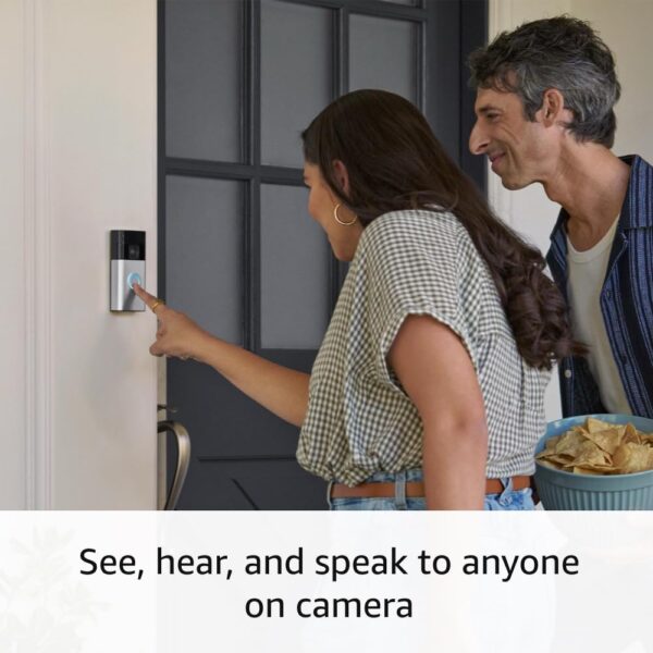 Ring Battery Doorbell with Ring Indoor Cam 2nd Gen (Black) - Image 4