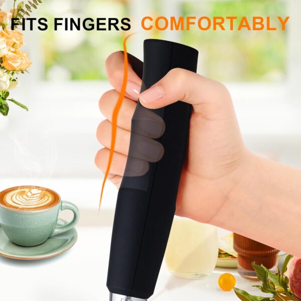 Rechargeable Electric Whisk with 3 Heads 3 Speeds Drink Mixer Coffee Frother For Latte, - Image 3