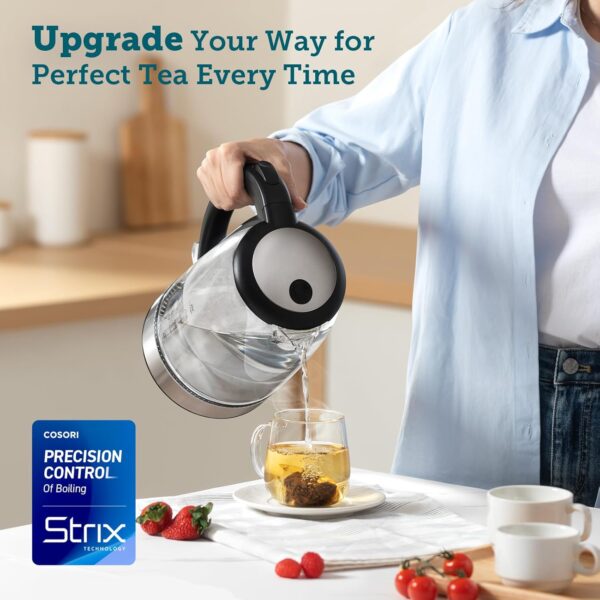 Electric Kettle, No Plastic Filter & Spout, Stainless Steel Inner Lid - Image 3