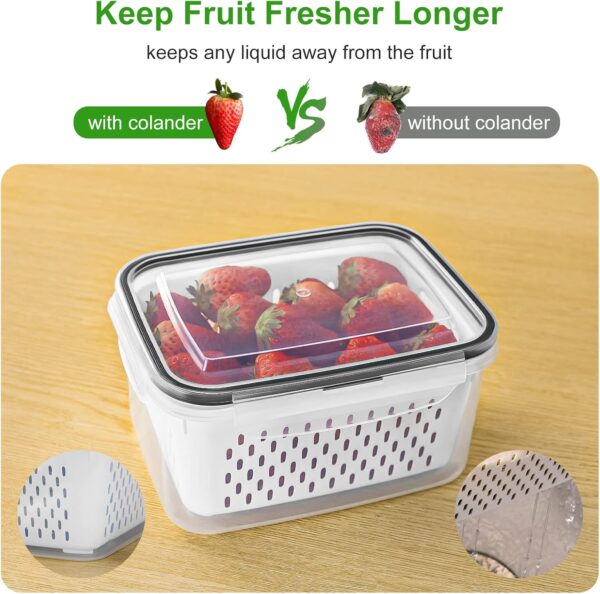 5 PCS Large Fruit Containers for Fridge - Image 4