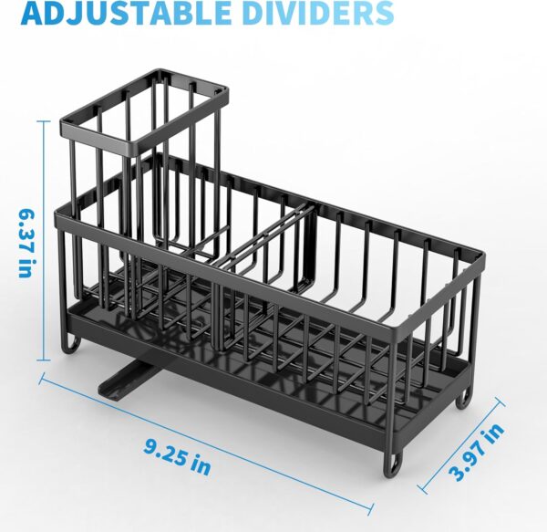 Black Sponge Holder for Kitchen Sink, - Image 2