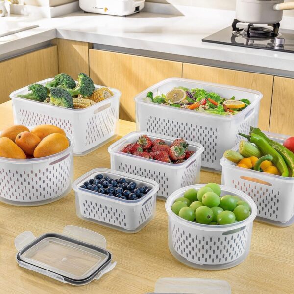 5 PCS Large Fruit Containers for Fridge - Image 2