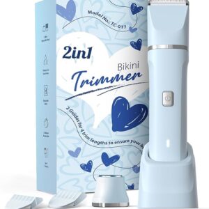 Body Hair Trimmer Shaver for Women's Grooming, Wet & Dry Use Groomer
