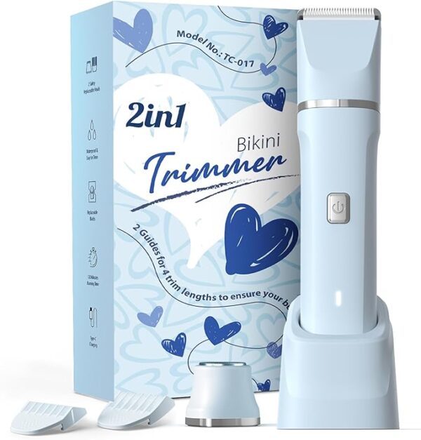 Body Hair Trimmer Shaver for Women's Grooming, Wet & Dry Use Groomer