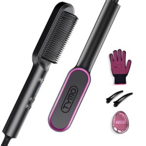 TYMO Ring Hair Straightener Brush Hair Straightener Comb, Straightening Brush, for Women