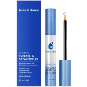 Advanced Eyelash Serum for Thicker, Longer Eyelashes and Eyebrows - Grow Luscious Lashes with Brow Enhancer (3mL)
