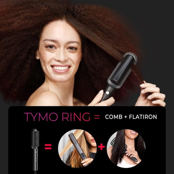 TYMO Ring Hair Straightener Brush Hair Straightener Comb, Straightening Brush, for Women - Image 4
