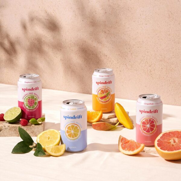 Spindrift Sparkling Water, 4 Flavor Variety Pack, Made with Real Squeezed Fruit, 12 Fl Oz (Pack of 20) - Image 4