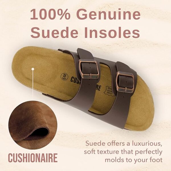 CUSHIONAIRE Lane Cork Footbed Sandals for Women - Image 3