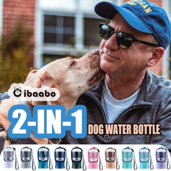 Dog Water Bottle with Food Container, Travel Puppy Water Bowl, Portable Pet Dispenser, Dog Stuff Accessories Items - Image 4