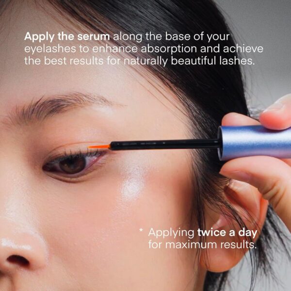Advanced Eyelash Serum for Thicker, Longer Eyelashes and Eyebrows - Grow Luscious Lashes with Brow Enhancer (3mL) - Image 5